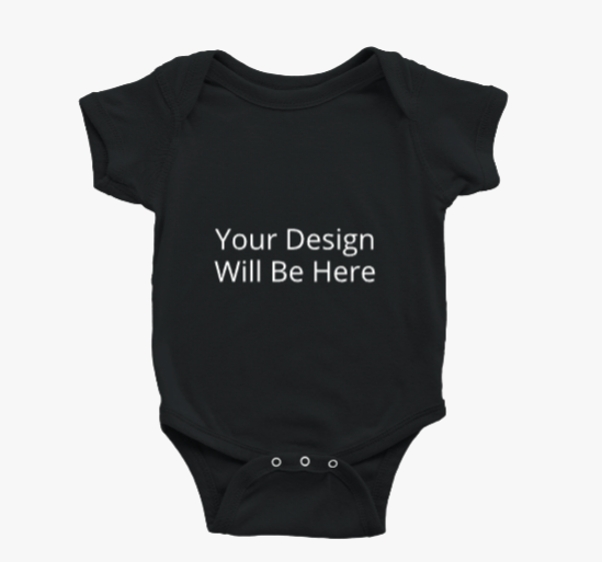 Custom Pet Line Art Baby Bodysuit