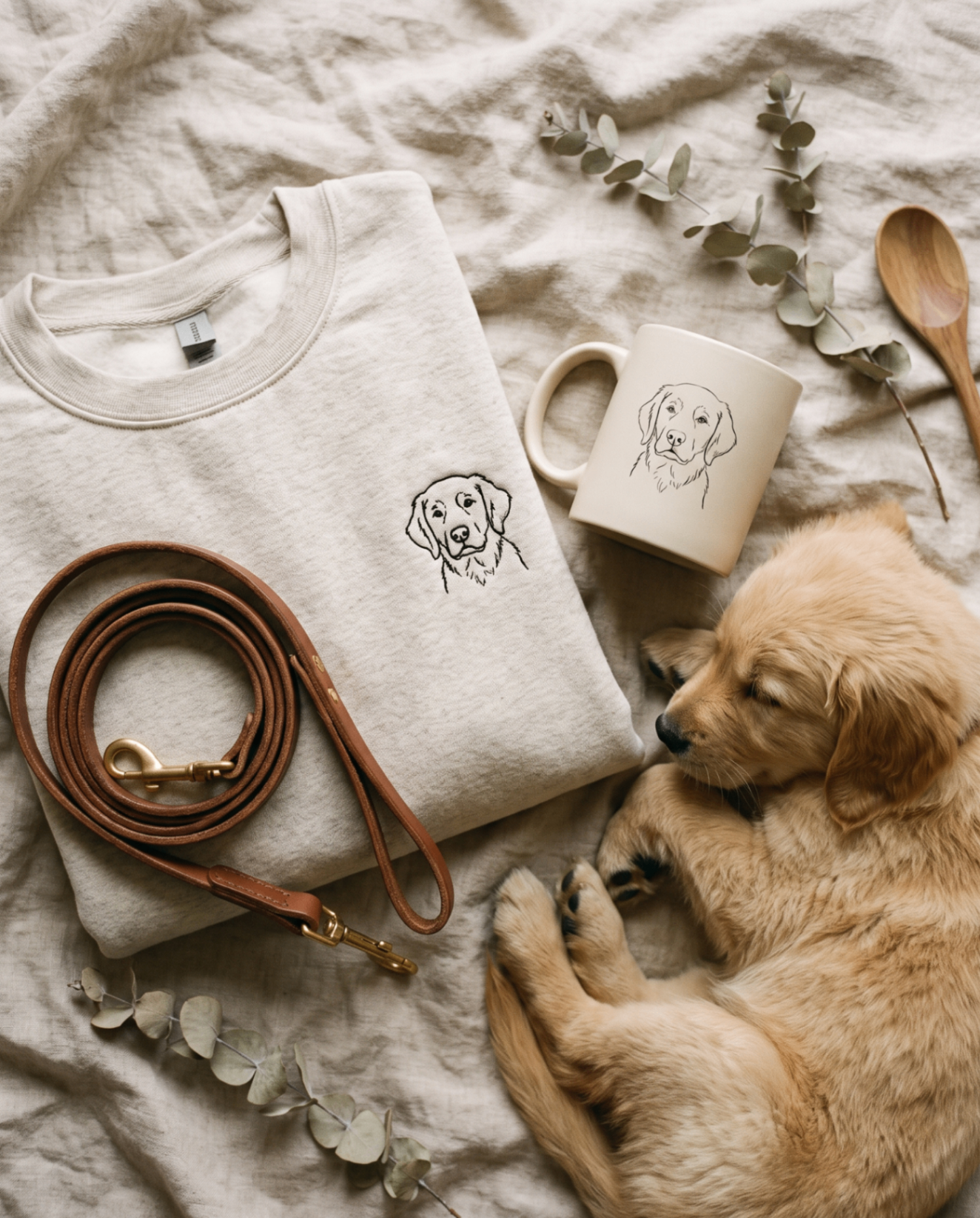 Petline Art embroidered piece — moment 2