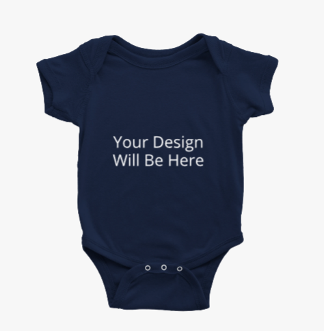 Custom Pet Line Art Baby Bodysuit